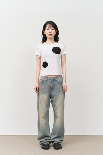 (W) Pepe Dot Patch Top